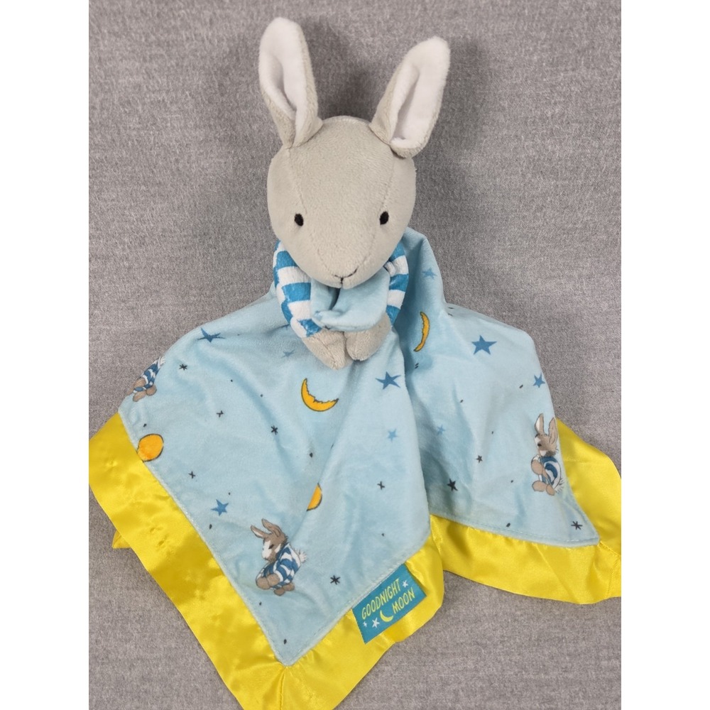 Goodnight Moon Plush Bunny Security Blanket Baby Lovey Retro 2011 Satin Edge